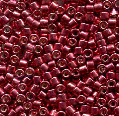 11/0 Delica Galvanized Raspberry Dyed 428