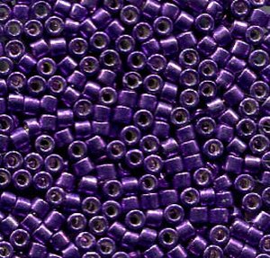 11/0 Delica Galvanized Purple Dyed 430