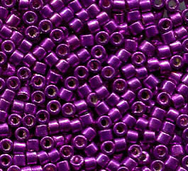 11/0 Delica Galvanized Fuchsia Dyed 431