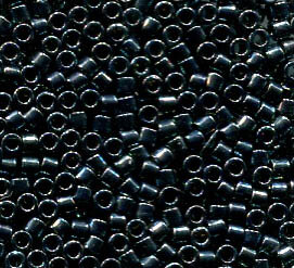 11/0 Delica Galvanized Dark Steel Dyed 451