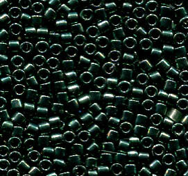 11/0 Delica Galvanized Dark Green Dyed 458
