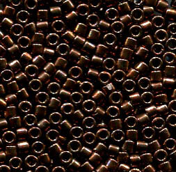 11/0 Delica Galvanized Rose Gold Dyed 460