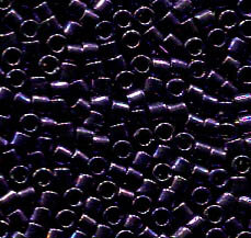 11/0 Delica Galvanized Dark Purple 464