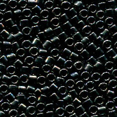 11/0 Delica Galvanized Midnite Blue Dyed 465