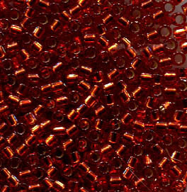 11/0 Delica Silver Lined Copper Dyed 601