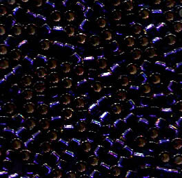 11/0 Delica Silvelined Dark Purple Dyed 609