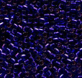 11/0 Delica Silver Lined Violet Dyed 610