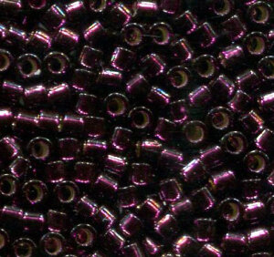 11/0 Delica Silver Lined Wine Dyed 611