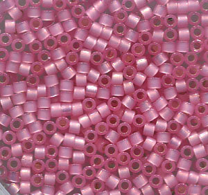 11/0 Delica Silver Lined Pink/Alabaster Dyed 625