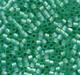 11/0 Delica Silver Lined Mint Green Alabaster Dyed 627