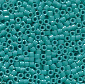 11/0 Delica Dyed Opak Turqoise Green 658
