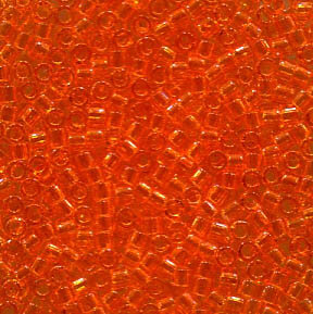 11/0 Delica Transparent Orange 703