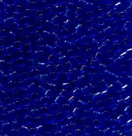 11/0 Delica Transparent Saphire 707
