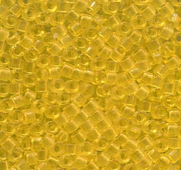 11/0 Delica Transparent Yellow 710