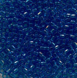11/0 Delica Transparent Aqua 714