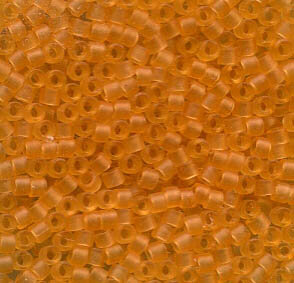 11/0 Delica Matt Transparent Topaz 742