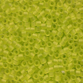 11/0 Delica Matt transparent Chartreuse 766