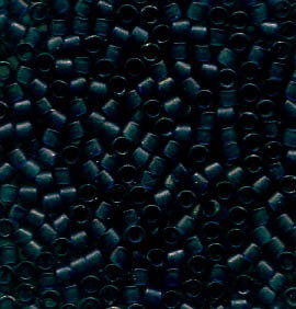 11/0 Delica Dyed Matt Transparent Blue Zircon 788