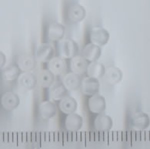 4mm Glasperlen Weiß Matt