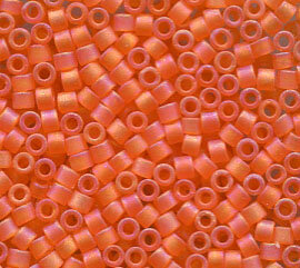 11/0 Delica Matt Orange AB 855