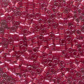11/0 Delica Sparkling Rose Lined Crystal  902