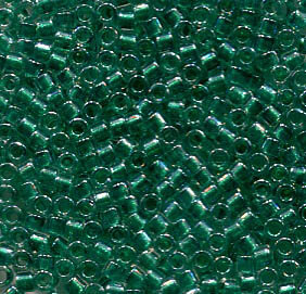 11/0 Delica Sparkling Teal Lined Crystal 918