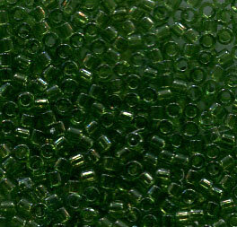 11/0 Delica Transparent Olive  1107