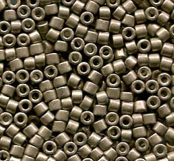 11/0 Delica Galvanized Semi Frosted Pewter 1159