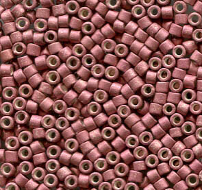 11/0 Delica Galvanized Matt Pink Blush 1166