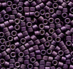 11/0 Delica Galvanized Matt Eggplant 1174