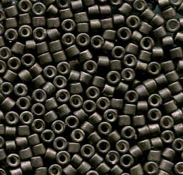 11/0 Delica Galvanized Matt Graphite 1175