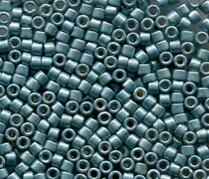 11/0 Delica Galvanized Semi Frosted Dark Aqua 1183