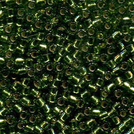 11/0 Delica Silvelined Olive 1207