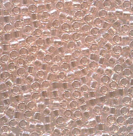 11/0 Delica Transparent Pink Mist Luster 1223