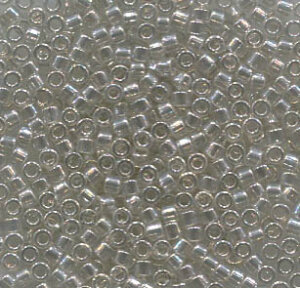 11/0 Delica Transparent Gray Mist Luster 1231