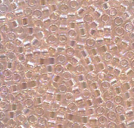 11/0 Delica Transparent Pink Mist AB 1243