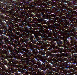 11/0 Delica Transparent Mauve AB 1244