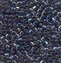 11/0 Delica Transparent Light Amethyst AB 1245