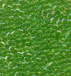 11/0 Delica Transparent Lime AB 1246