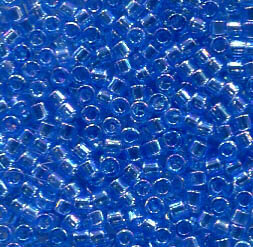 11/0 Delica Transparent Azure AB 1250