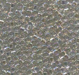 11/0 Delica Transparent Grey Mist AB 1251