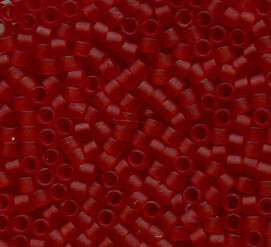 11/0 Delica Matt Transparent Dark Cranberry 1262
