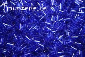 7mm Stiftperlen Transparent Blau