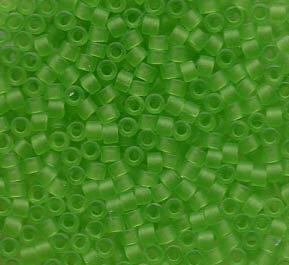 11/0 Delica Matt Transparent Lime 1266