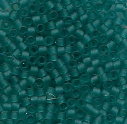 11/0 Delica Matt Transparent Caribbean Teal 1268