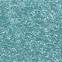11/0 Delica Matt Transparent Caribbean Teal AB 1283