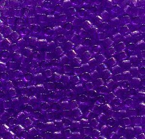 11/0 Delica Dyed Transparent Violet 1315