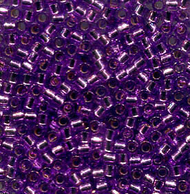 11/0 Delica Dyed Silver Lined Lavender 1343