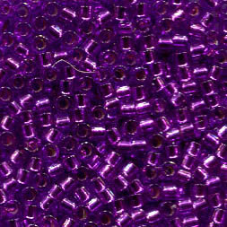 11/0 Delica Dyed Silverlined Bright Violet 1345