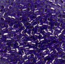 11/0 Delica Dyed Silverlined Lilac 1347